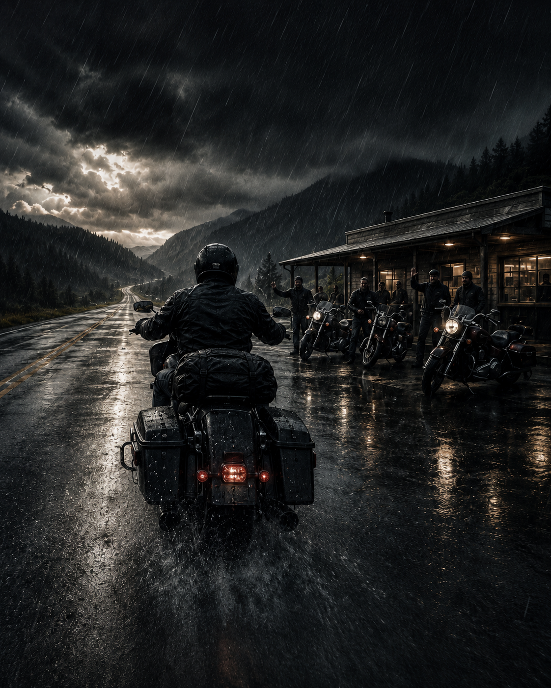 Axe Drop #0101 Title: Some rides aren’t about perfect weather.